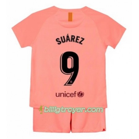 Billige Fotballdrakter FC Barcelona Suarez 9 Barn Tredjedraktsett 2018/19 Kortermet